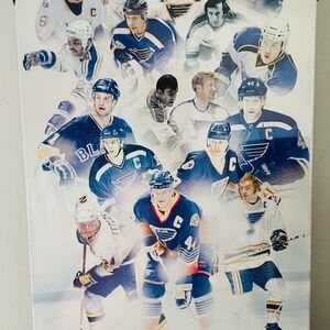 Saint louis blues captains canvas art